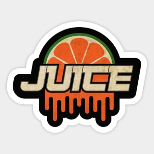 Orange Juice Label Sticker